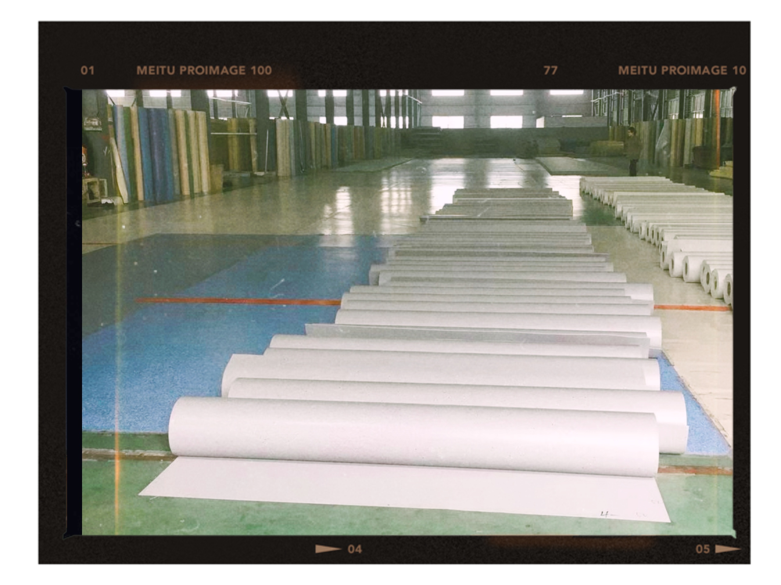 PVC Homogeneous Sheet Produce Process step 5 trimming and quality inspection for floor